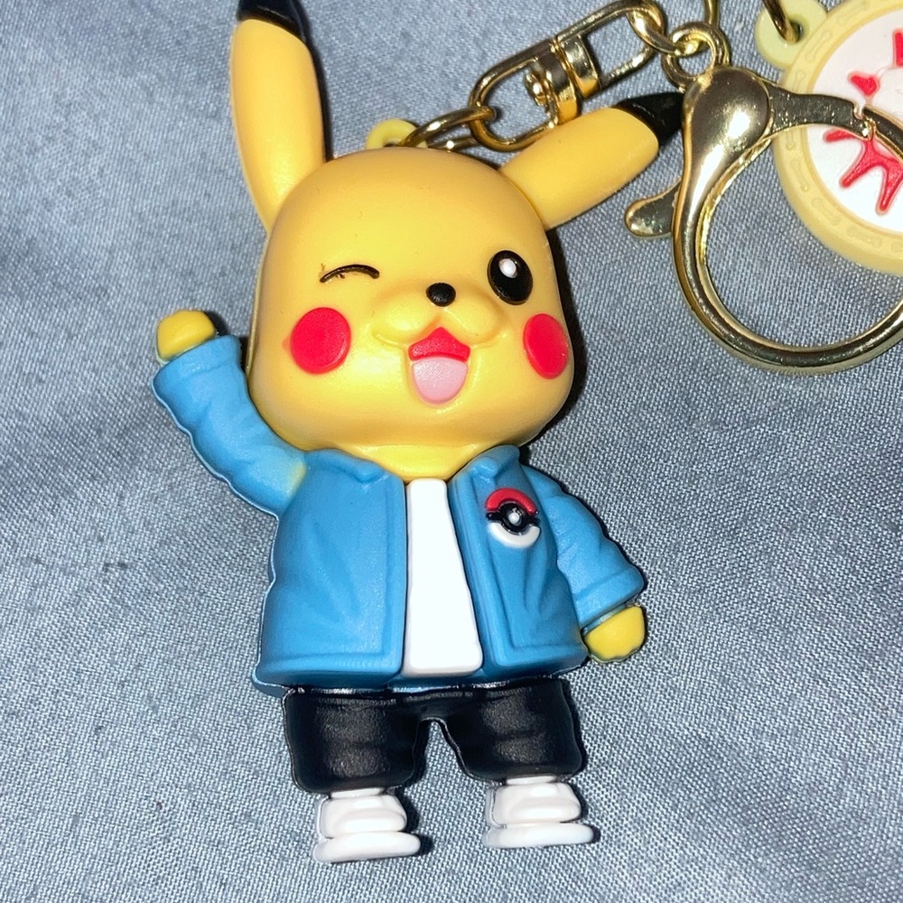 Adorable Pikachu Keychain/Bag Charm with Blue Jacket 🎉🎉🎉HOST PICK🎉🎉🎉 - Picture 2 of 4
